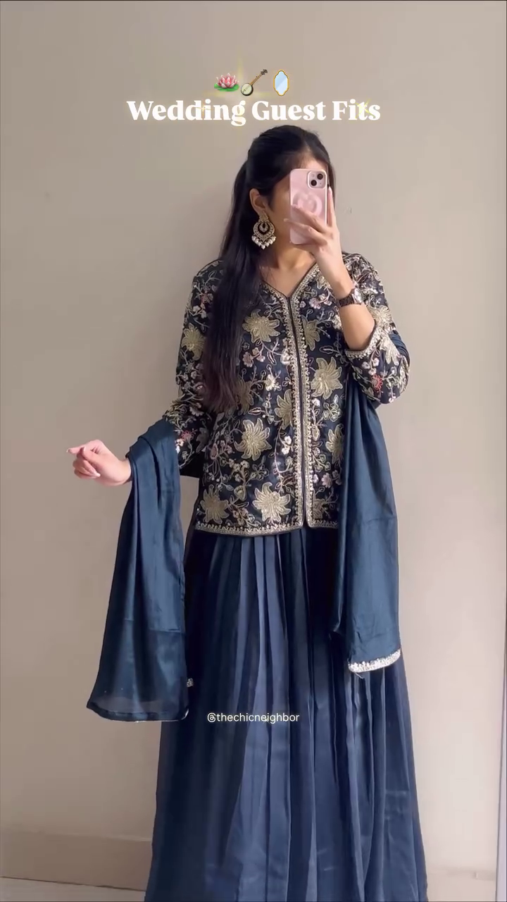 Ivory Indo-Western Wedding Guest Outfit - Image 2