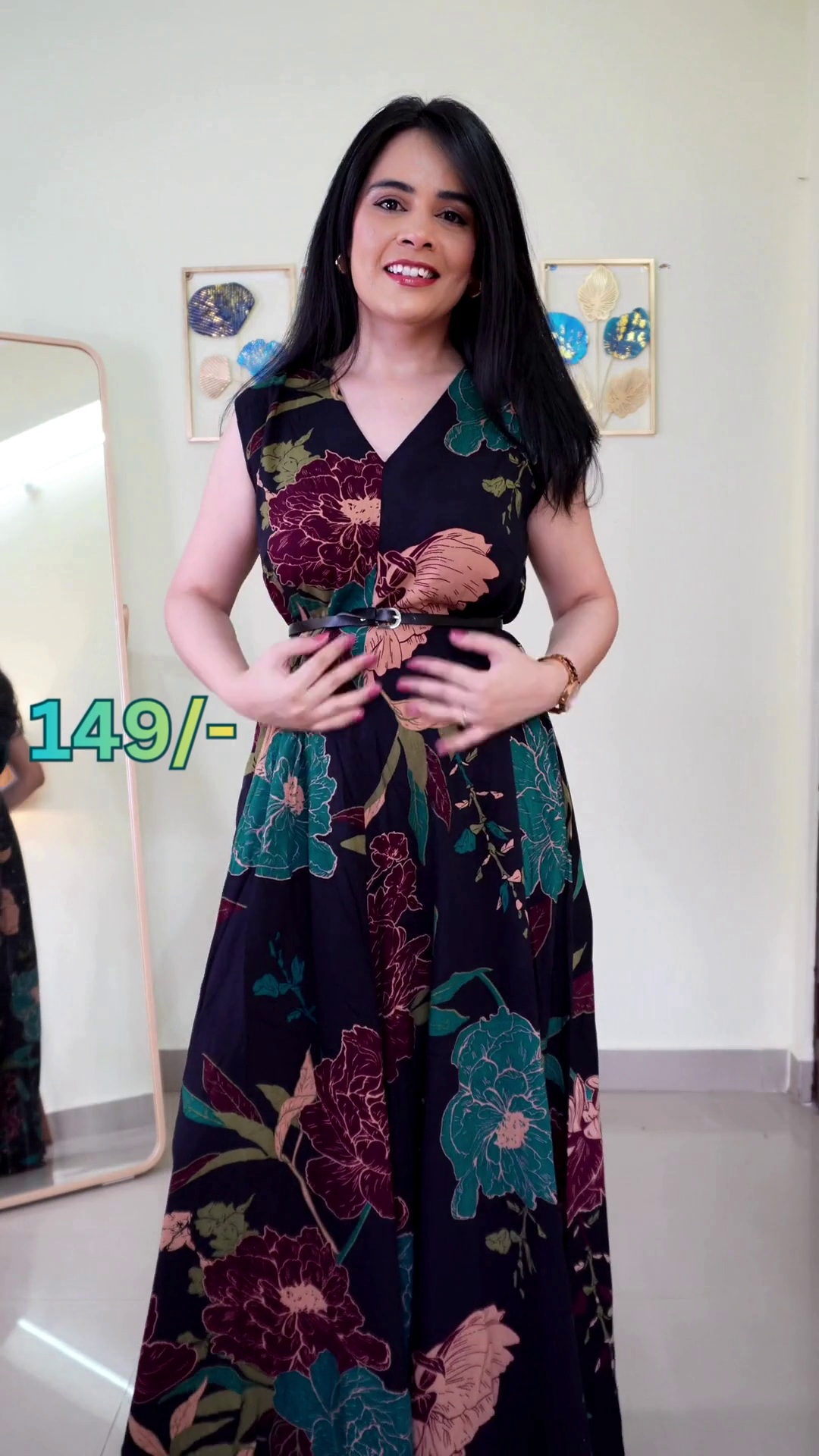 Printed Jumpsuit with Matching Shrug β Stylish Indo Western Co-ord Set for Women - Image 2