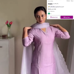 Lavender Kurta Set