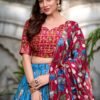 1214FRZCLO.jpg Tussar Silk Lehenga Choli with Pichwai and Patola Prints