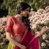 Parrot Green Color Zari Weaving Work Kanchipuram South Culture Lehenga Choli