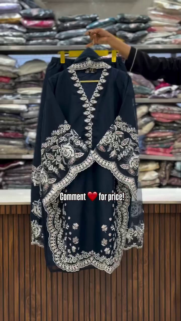 Wine Maroon Heavy Embroidered Kurti – Festive & Party Wear for Women - Image 4