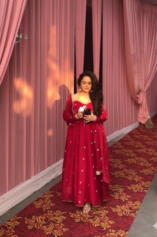5936_1.jpg RED COLOR FENDY SILK ANARKALI SUIT