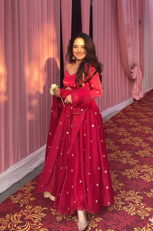 5936_2.jpg RED COLOR FENDY SILK ANARKALI SUIT