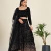 FB-44H_4.jpg Luxurious Black Velvet Lehenga