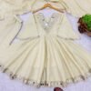Ivory Shishmahal Cosmos Silk Palazzo Suit