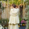 Ivory Shishmahal Cosmos Silk Palazzo Suit