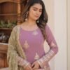 KA-1079PINK_3.jpg Onion Color Palazzo Suit with Embroidery Work