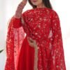 KB-241RED_1_ed1c8ada-6601-4d42-ac09-ff38afdf2c82.jpg Gourgeous Red Color Georgette Gown Full Set with Embroidered Dupatta