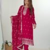 KB-276PINK_5.jpg Rani Pink Straight Fit Kurta with Dupatta Set