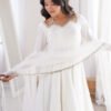 KB-293OFFWHITE_1.jpg White Roman Silk Anarkali Suit Set