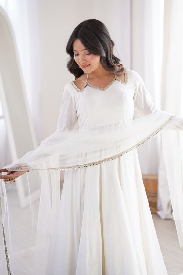 KB-293OFFWHITE_1.jpg White Roman Silk Anarkali Suit Set