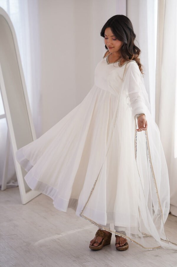 KB-293OFFWHITE_3.jpg White Roman Silk Anarkali Suit Set