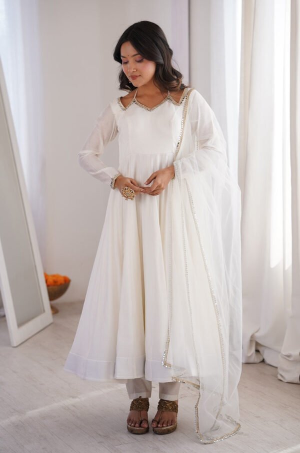 KB-293OFFWHITE_5.jpg White Roman Silk Anarkali Suit Set