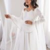 KB-293OFFWHITE_6.jpg White Roman Silk Anarkali Suit Set