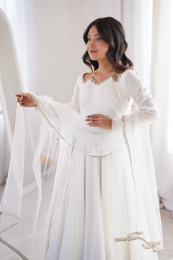 KB-293OFFWHITE_6.jpg White Roman Silk Anarkali Suit Set