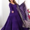 NKB-47PURPLE_1_9e8275d4-ad5a-4645-ae4d-ea17c9ac7a99.jpg Purple Roman Silk Four-Layer Anarkali Gown Set