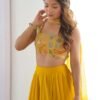 NKB-50YELLOW_1.jpg Yellow Color Fully Flared Lehenga Choli with Intricate Embroidery
