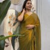 SG-239_1_b5881f64-b2fb-4d2e-b0ad-8c18f7a201dd.jpg Bronze Color Space Silk Gown Saree with Beads Lace & Dupatta