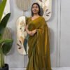 SG-239_2_124a3392-61c8-4a49-9075-dc5e862964e8.jpg Bronze Color Space Silk Gown Saree with Beads Lace & Dupatta