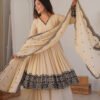 Neutral Vanilla Color Palazzo Suit