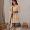 Neutral Vanilla Color Palazzo Suit
