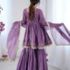 SRK-5300_3_731ea6c0-37e7-4d8e-ad3f-0e41fbe3fb65.jpg Lilac Mal Chanderi Sharara Set