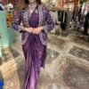 ST-1078PURPLE_2.jpg Wine Rangoli Silk Ready-to-Wear Saree with Embroidered Blouse, Koti