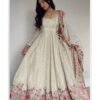 STD-167_2.jpg Off-White Vichitra Silk Gown Set