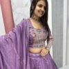 Tapi-245ONION_1.jpg Mauve Embroidered Vichitra Silk Lehenga Choli
