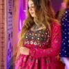 Ruby Pink Designer Rayon Navratri Kurti