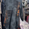 Women Cream Base Red Rose Floral Printed Long Shirt